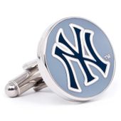 Grey New York Yankees Cufflinks