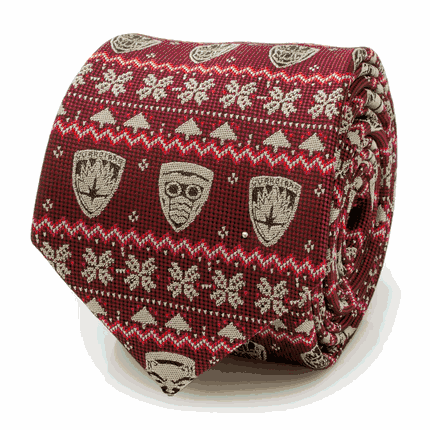 Guardians of the Galaxy Fair Isle Red Men's Tie