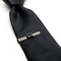 Gunmetal And Onyx Jfk Cufflinks & Tie Bar Gift Set
