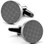 Gunmetal Herringbone Cufflinks