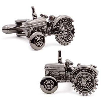 Gunmetal Tractor Cufflinks