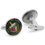 Hand Painted 5 Centavos Cuban Coin Cufflinks