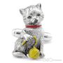 Hand Painted Antique Cat Cufflinks
