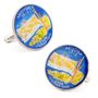 Hand Painted Arizona State Quarter Cufflinks