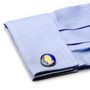 Hand Painted Blue USA Quarter Cufflinks