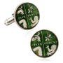 Hand Painted British Five Pence Coin Cufflinks