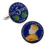 Hand Painted Canada Coin Cufflinks