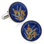 Hand Painted Chinese One Jiao Coin Cufflinks