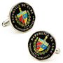 Hand Painted Cuban Coin Cufflinks