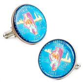 Hand Painted Illinois State Quarter Cufflinks