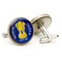 Hand Painted India Coin Cufflinks