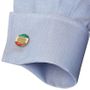 Hand Painted Italian Ten Cent Coin Cufflinks