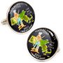 Hand Painted Massachusetts State Quarter Cufflinks