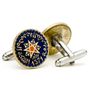 Hand Painted Moroccan Coin Cufflinks