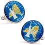 Hand Painted New York State Quarter Cufflinks