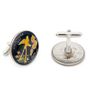 Hand Painted Oklahoma State Quarter Cufflinks