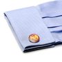 Hand Painted Red USA Quarter Cufflinks