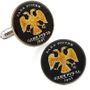 Hand Painted Russian Ten Rubel Coin Cufflinks