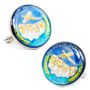 Hand Painted South Dakota State Quarter Cufflinks