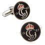 Hand Painted Swedish Fifty Ore Coin Cufflinks