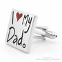 Handwritten I Love Dad Cufflinks
