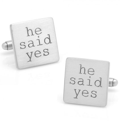 He Said Yes Cufflinks