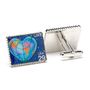Heart Earth Stamp Cufflinks