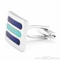 High Fashion Blue Rhodium Cufflinks