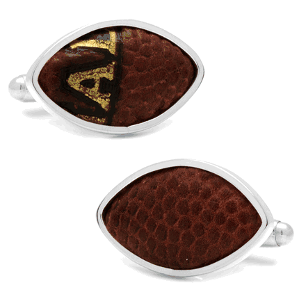 Houston Texans Game Used Football Cufflinks