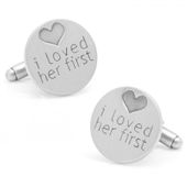 I Loved Her First Heart Cufflinks