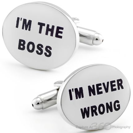 I'M The Boss Cuff Links
