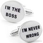 I'M The Boss Cuff Links
