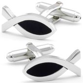Ichthus Christian Fish Cufflinks