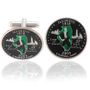 Illinoisan Quarter Coin Cuff Links