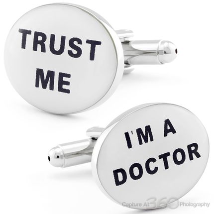 Im A Doctor Trust Me Cufflinks