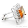 India Square Orange Cufflinks
