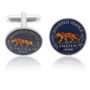 India Tiger Coin Cuff Links