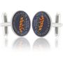 India Tiger Coin Cuff Links