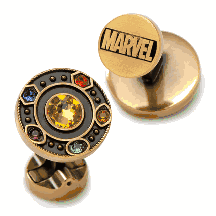 Infinity Stones Antique Gold Cufflinks