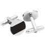Inlaid Onyx Disc Cufflinks