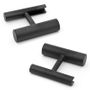 Iron Black Cylinder Flip Cufflinks