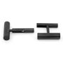 Iron Black Cylinder Flip Cufflinks