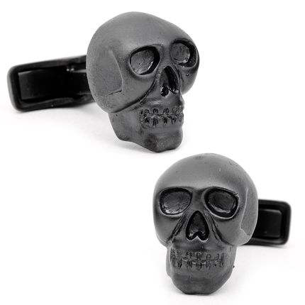 Iron Black Skull Cufflinks