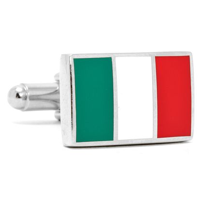 Italian Flag Cuff Links