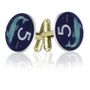 Italy Shark Coin Cuff Links