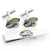 Jacksonville Jaguars Cufflinks And Tie Bar Gift Set