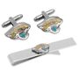 Jacksonville Jaguars Cufflinks and Tie Bar Gift Set-CLI-PD-JAG-CT