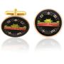 Japan Old Temple Coin Cuff Links