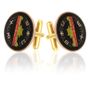 Japan Old Temple Coin Cuff Links