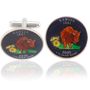 Kansan Quarter Coin Cuff Links